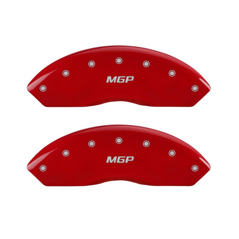 MGP 15206SMGPRD - MGP15206SMGPRD - MGP 4 Caliper Covers Engraved Front & Rear MGP Red finish silver ch - Shipped in Europe - Tuningsupply.com