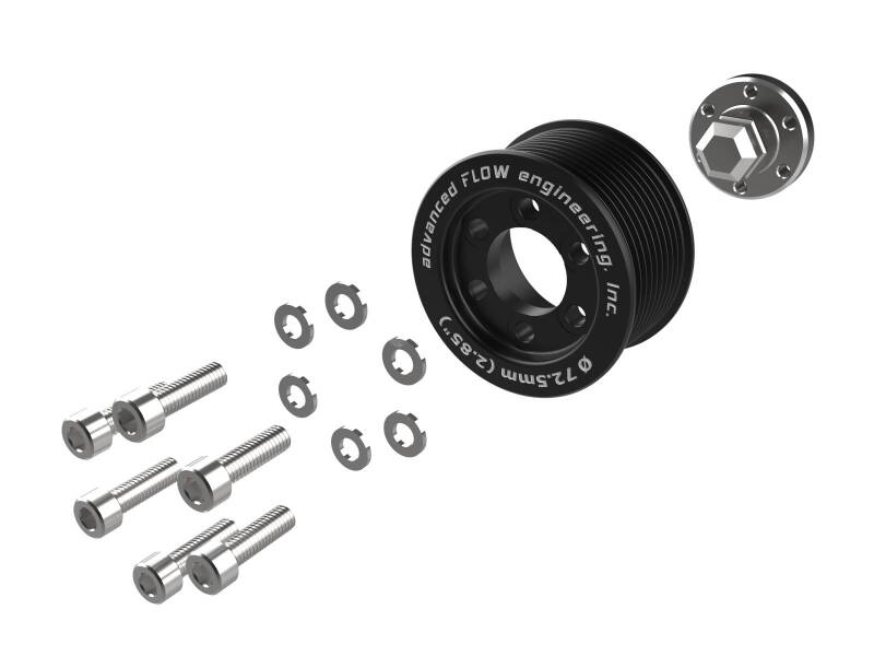 aFe 79-10007 - AFE79-10007 - aFe 15-23 Dodge Challenger / 15-23 Dodge Charger SRT Hellcat 2.85in Supercharger Power Pulley Kit - Shipped in Europe - Tuningsupply.com
