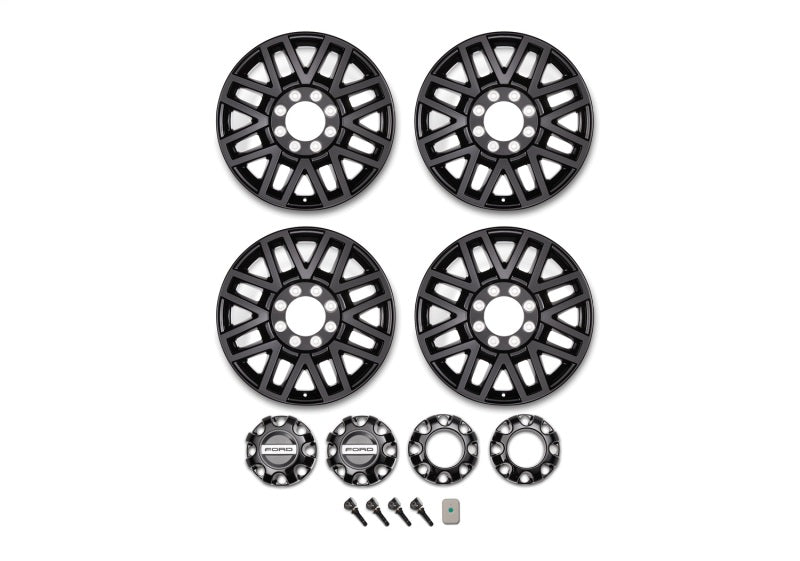 Ford Racing M-1007K-SU2008EB - FRPM-1007K-SU2008EB - Ford Racing 05-22 F-Super Duty 20in x 8in Wheel Package w/TPMS Kit - Black - Shipped in Europe - Tuningsupply.com