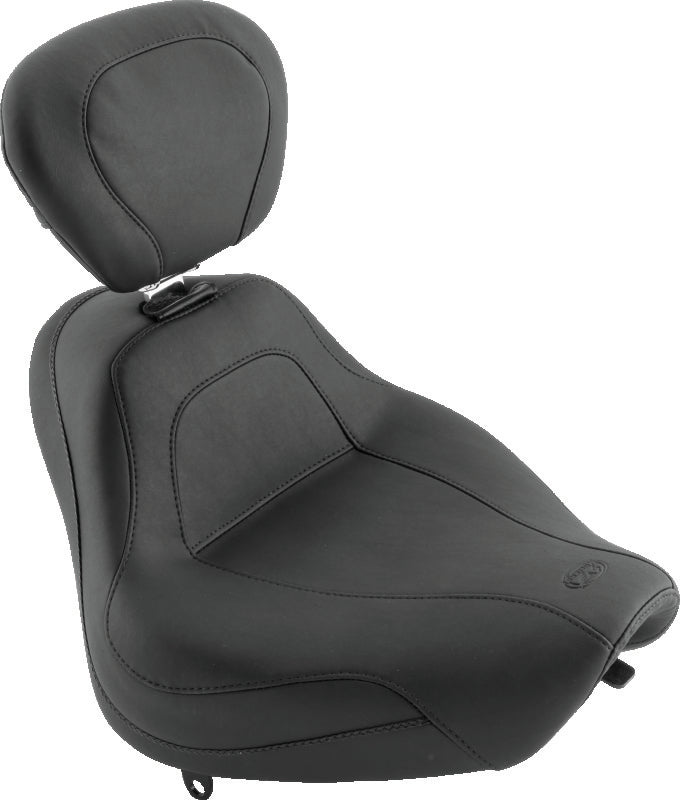 Mustang Motorcycle 83014 - MMP83014 - Mustang 18-21 Harley Fat Bob Wide Tripper Solo Seat Diamond Stitch - Brown - Shipped in Europe - Tuningsupply.com