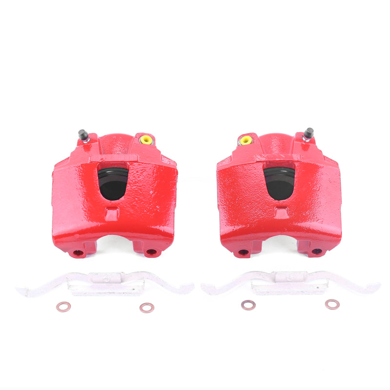PowerStop S4756 - PSBS4756 - Power Stop 00-02 Dodge Dakota Front Red Calipers w/o Brackets - Pair - Shipped in Europe - Tuningsupply.com