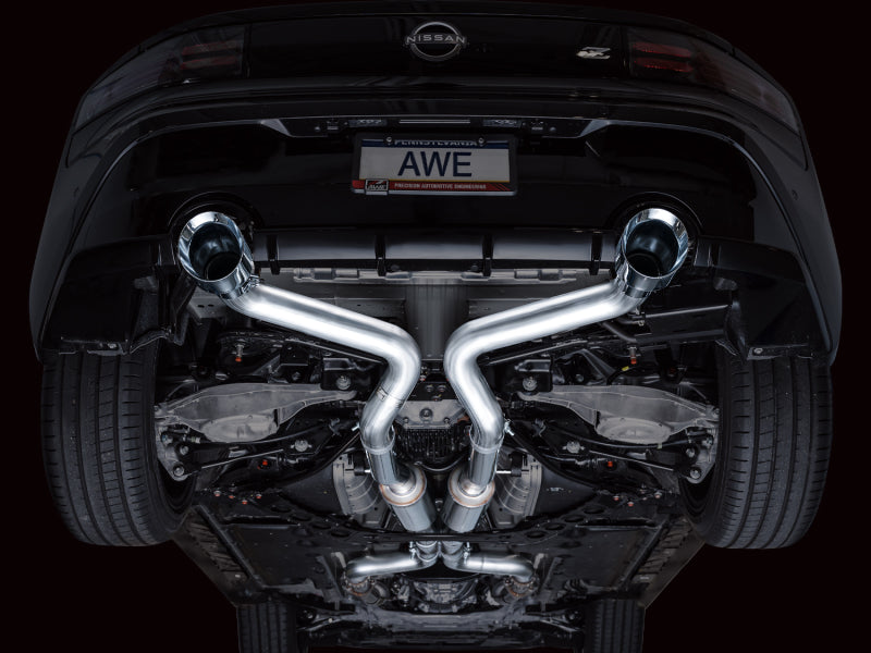 AWE Tuning 3020-32400 - AWE3020-32400 - AWE 2023 Nissan Z RZ34 RWD Track Edition Catback Exhaust System w/ Chrome Silver Tips - Shipped in Europe - Tuningsupply.com