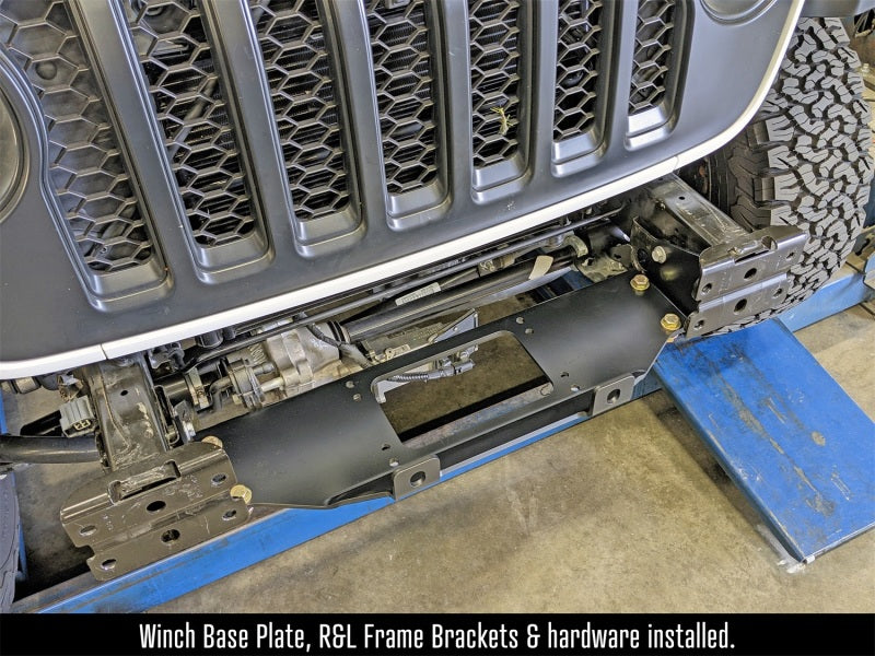 RockJock RJ-641100-101 - ROKRJ-641100-101 - RockJock JL/JT Winch Plate Kit Steel Bumper - Shipped in Europe - Tuningsupply.com