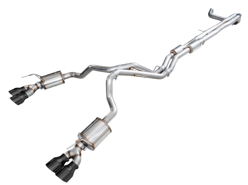 AWE Tuning 3015-43222 - AWE3015-43222 - AWE Tuning 2021+ Cadillac Escalade 6.2L ESV 0FG Dual Exit Exhaust System w/ 5in Diamond Blk Tips - Shipped in Europe - Tuningsupply.com