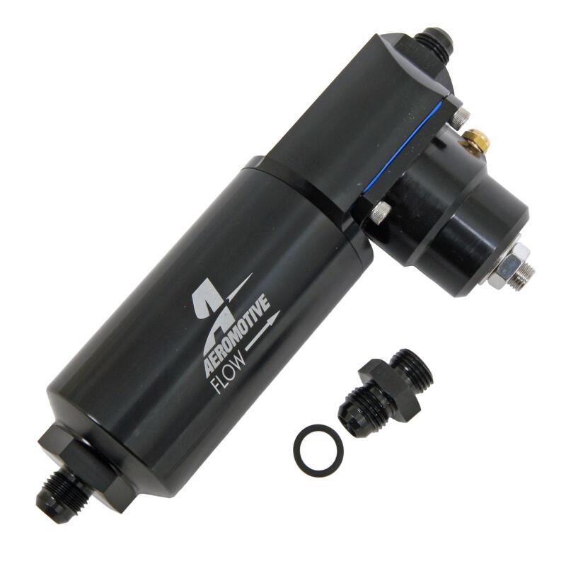 Aeromotive 13147 - AER13147 - Aeromotive Universal Filter Combo EFI Regulator 10 Micron AN-06 Flare - Shipped in Europe - Tuningsupply.com