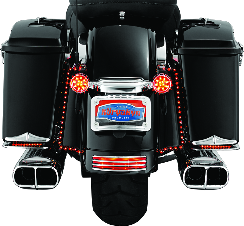 Kuryakyn 7797 - KUR7797 - Kuryakyn Rear Fender Accents FLHX & FLTR Models Chrome - Shipped in Europe - Tuningsupply.com