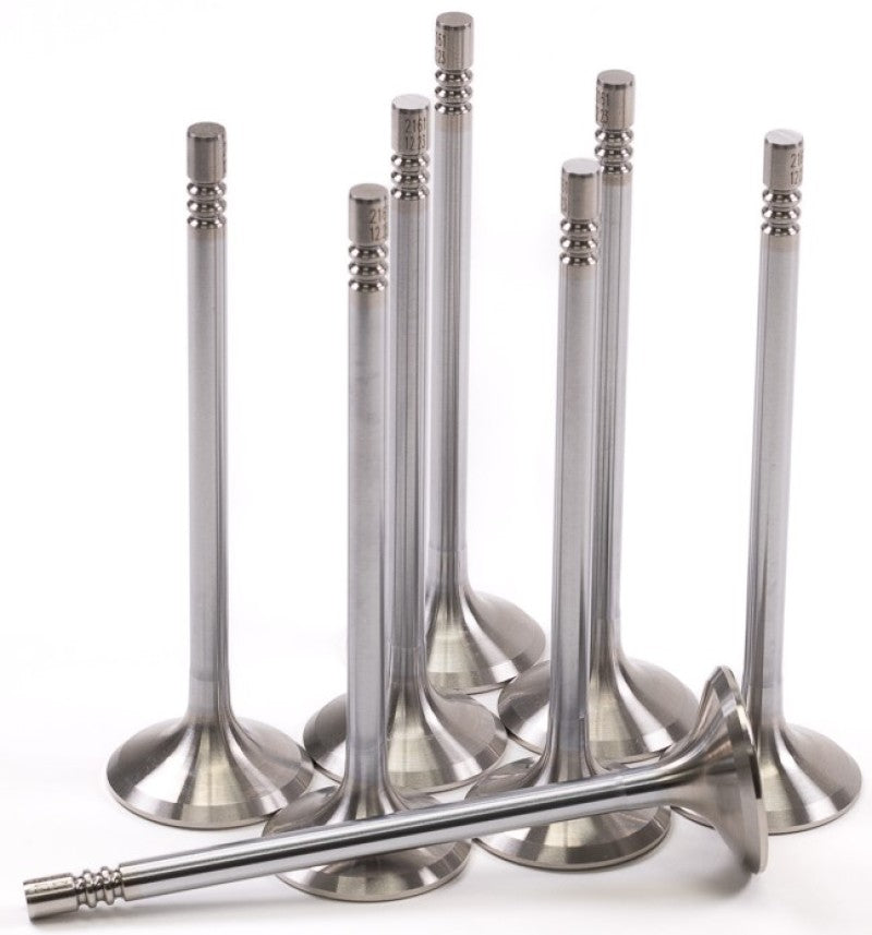 GSC Power Division 2161-8 - GSC2161-8 - GSC P-D Ford Mustang 5.0L Coyote Gen 3 32mm Head (STD) Chrome Polished Exhaust Valve - Set of 8 - Shipped in Europe - Tuningsupply.com
