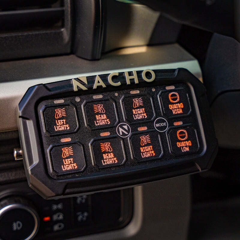 Nacho Offroad Technology - NACNAC11SW - Nacho Lighting 8-Switch Auxiliary Accessory Control System - Shipped in Europe - Tuningsupply.com