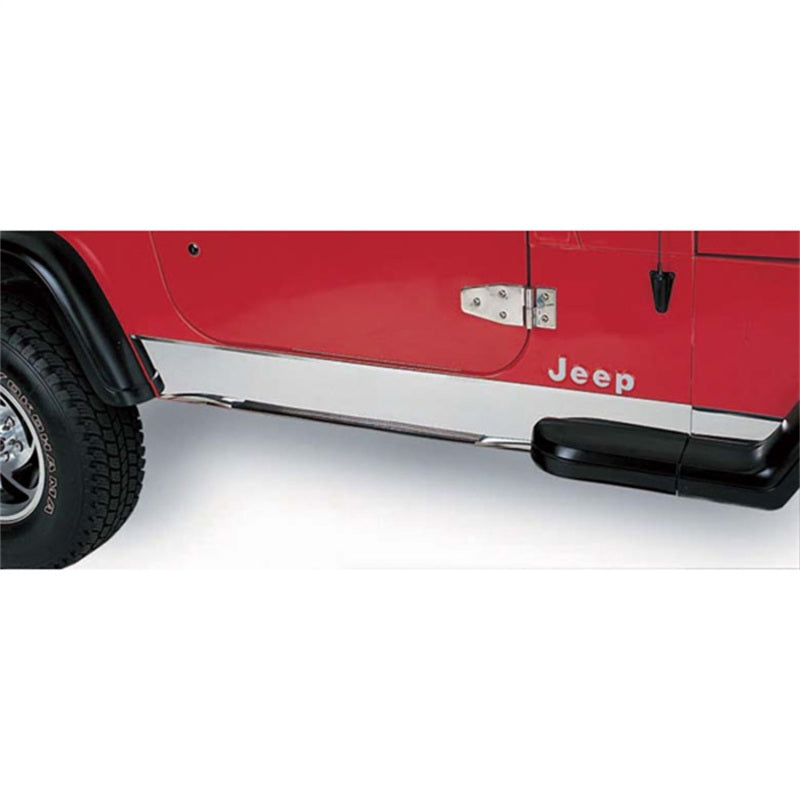 Rugged Ridge 11145.02 - RUG11145.02 - Rugged Ridge 97-06 Jeep Wrangler TJ Stainless Steel Rocker Panel Cover - Shipped in Europe - Tuningsupply.com