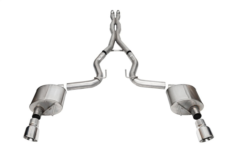 CORSA Performance 21250 - COR21250 - Corsa 24+ Ford Mustang GT Xtreme Cat-Back Exhaust Sys. 3.0in Dual Rear Exit w/4.5in Pro Series Tips - Shipped in Europe - Tuningsupply.com