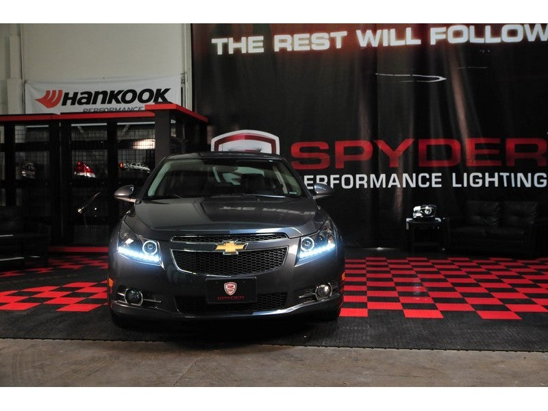SPYDER 5037916 - SPY5037916 - Spyder Chevy Cruze 11-14 Projector Headlights LED Halo -DRL Blk High H1 Low H7 PRO-YD-CCRZ11-DRL-BK - Shipped in Europe - Tuningsupply.com