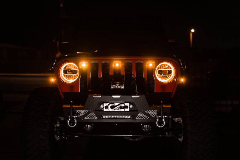 DV8 Offroad GRJL-02 - DVEGRJL-02 - DV8 Offroad 2018+ Jeep JL Grill Amber Marker Lights - Shipped in Europe - Tuningsupply.com