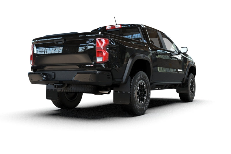 Rally Armor MF141-BLK-MBK - RALMF141-BLK-MBK - Rally Armor 23-25 Chevy Colorado ZR2 Black Mud Flap - Metallic Black Logo - Shipped in Europe - Tuningsupply.com