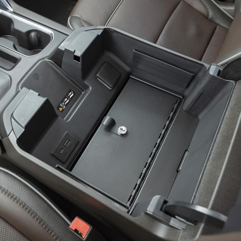 Tuffy Products 393-01 - TFY393-01 - Tuffy Console Safe W/ Keyed Lock For Chevrolet Silverado W/ Wireless Charging Pad Console - Shipped in Europe - Tuningsupply.com