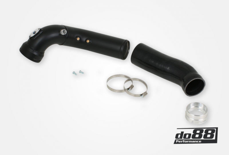 do88 TR-190S - DOBTR-190S - do88 12-18 BMW 1/2/3/4-Series (F2X/F3X)/15-18 BMW M2 (F87) Pressure Pipe w/Black Hose - Shipped in Europe - Tuningsupply.com