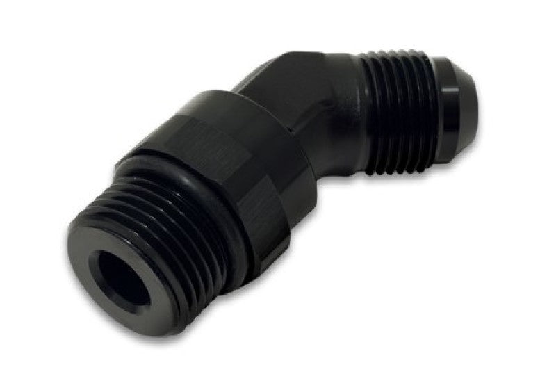 Vibrant 16947 - VIB16947 - Vibrant -10AN Male to Male -8AN Straight Cut 45 Degree Adapter Fitting - Anodized Black - Shipped in Europe - Tuningsupply.com