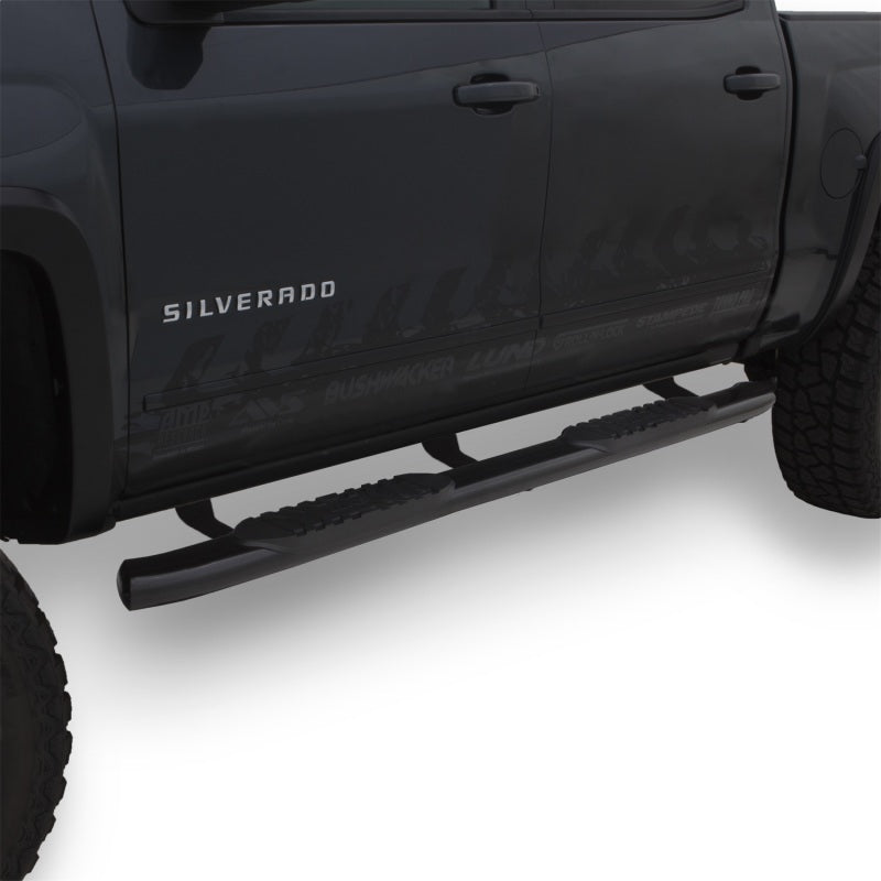 LUND 23810563 - LND23810563 - Lund 2019 Chevrolet Silverado 1500 Crew Cab 5in Oval Curved Steel Nerf Bars - Black - Shipped in Europe - Tuningsupply.com
