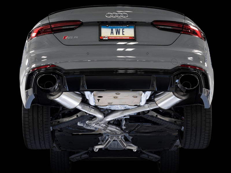 AWE Tuning 3015-33108 - AWE3015-33108 - AWE Tuning Audi B9 RS5 Touring Edition Exhaust - w/ Diamond Black RS Tips - Shipped in Europe - Tuningsupply.com