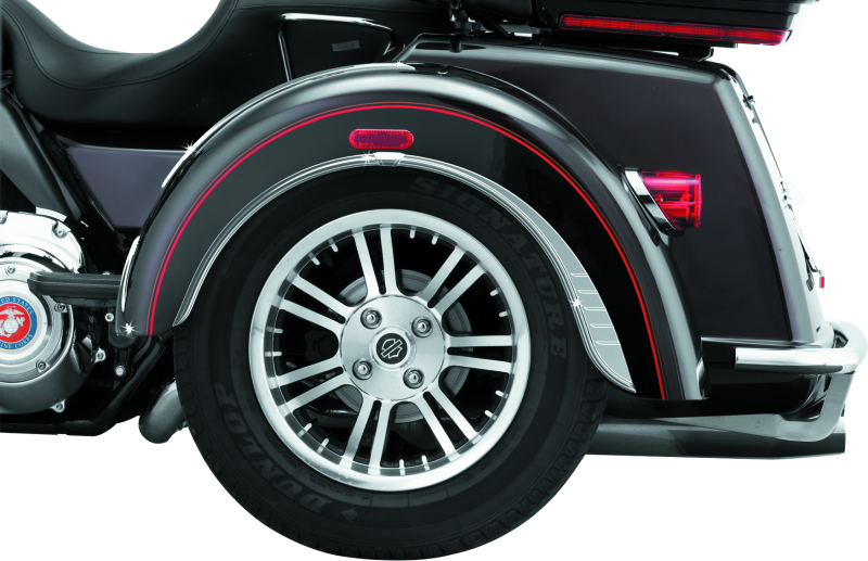 Kuryakyn 7214 - KUR7214 - Kuryakyn Rear Fender Flares For Trikes Chrome - Shipped in Europe - Tuningsupply.com