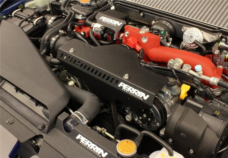 Perrin Performance PSP-ENG-150BK - PERPSP-ENG-150BK - PERRIN 02-14 Subaru WRX / 04-21 STI / 08-11 Impreza Pulley Cover - Black - Shipped in Europe - Tuningsupply.com