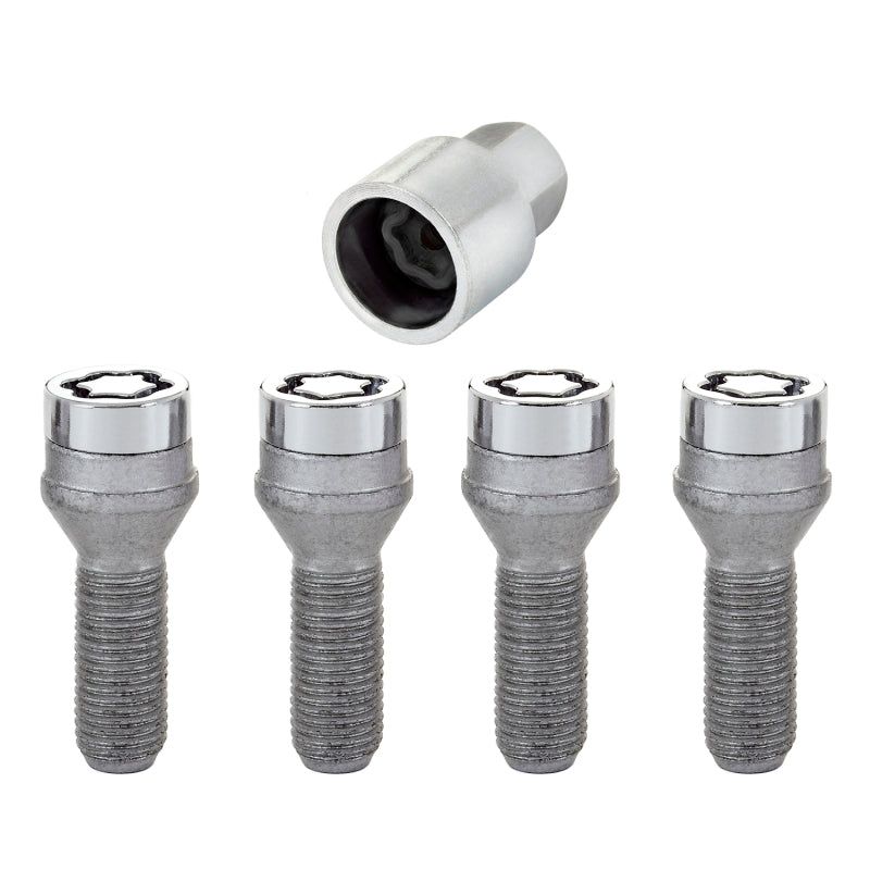 McGard 27000 - MCG27000 - McGard Wheel Lock Bolt Set - 4pk. (Cone Seat) M14X1.5 / 19mm Hex / 31.0mm Shank Length - Chrome - Shipped in Europe - Tuningsupply.com