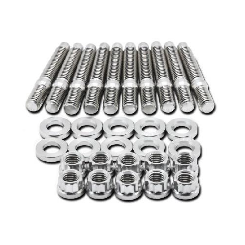 BLOX Racing BXFL-00307-10 - BLOBXFL-00307-10 - BLOX Racing BLOX Racing Manifold M8x1.25x45mm Stud Kit 10-piece - Shipped in Europe - Tuningsupply.com