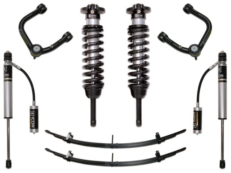 ICON - ICOK53003T - ICON 05-15 Toyota Tacoma 0-3.5in/2016+ Toyota Tacoma 0-2.75in Stg 3 Suspension System w/Tubular Uca - Shipped in Europe - Tuningsupply.com