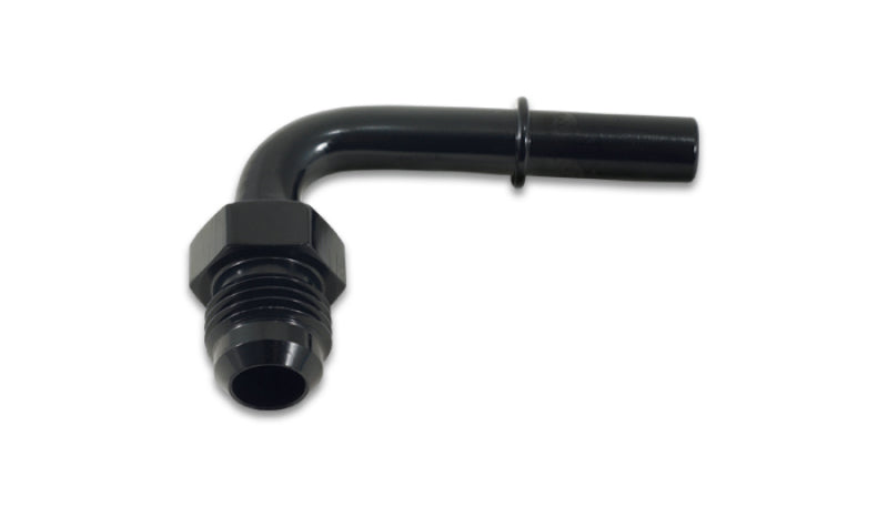 Vibrant 16877 - VIB16877 - Vibrant 90 Degree Aluminum AN to Male Quick Connect Fitting -8AN - 0.375in Barb Size - Shipped in Europe - Tuningsupply.com