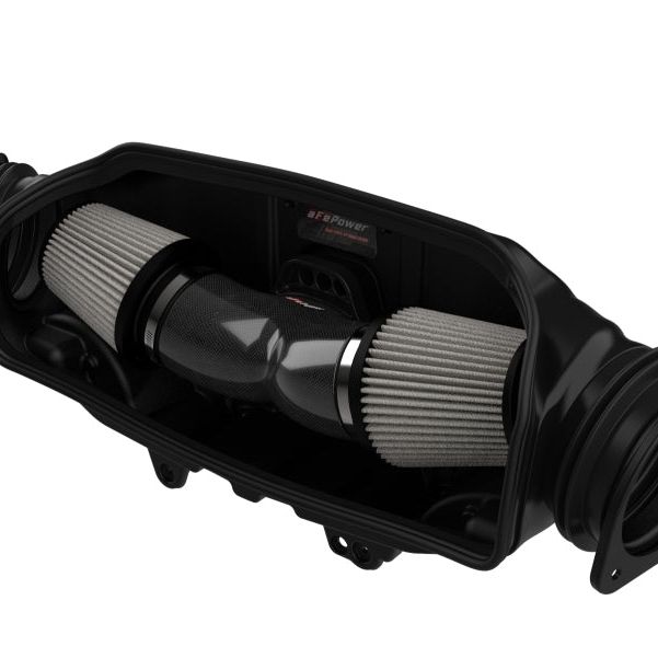 aFe 57-10013D - AFE57-10013D - aFe 2020 Corvette C8 Track Series Carbon Fiber Cold Air Intake System With Pro DRY S Filters - Shipped in Europe - Tuningsupply.com