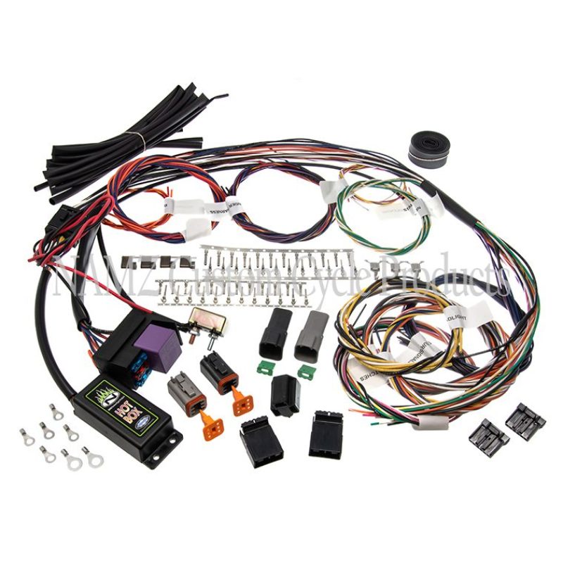 NAMZ NCBH-01-B - NAMNCBH-01-B - NAMZ 2017 Ver-1 Complete Bike Harness w/Starter Relay & 3-Circuits & Self Canceling Turn Sig Module - Shipped in Europe - Tuningsupply.com