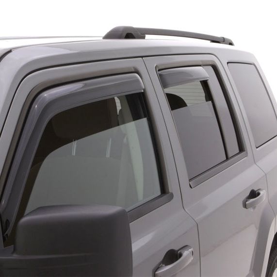 AVS 194359 - AVS194359 - AVS 07-18 Jeep Patriot Ventvisor In-Channel Front & Rear Window Deflectors 4pc - Smoke - Shipped in Europe - Tuningsupply.com