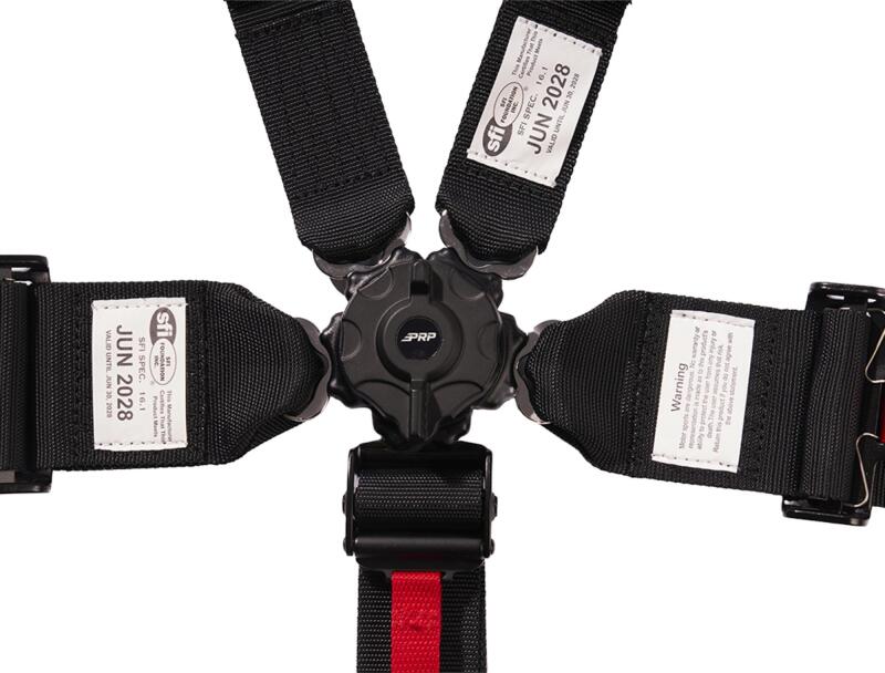 PRP Seats SBH5.3x2CAM - PRPSBH5.3X2CAM - PRP 5 Point Cam-Lock Harness with 2in Shoulders and 3in Lap Belts SFI16.1- Black - Shipped in Europe - Tuningsupply.com