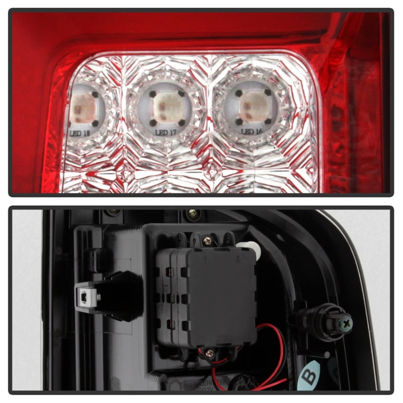 SPYDER 5085269 - SPY5085269 - Spyder Chevy Colorado 2015-2017 Light Bar LED Tail Lights - Red Clear ALT-YD-CCO15-LED-RC - Shipped in Europe - Tuningsupply.com
