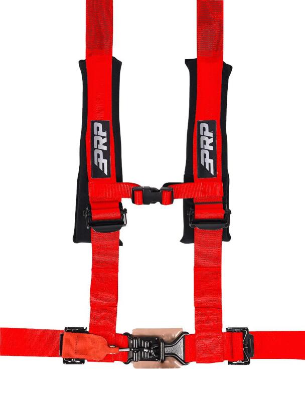 PRP Seats SB4.2LL-R - PRPSB4.2LL-R - PRP 4.2 Harness with Latch / Link Lap Belt- Red - Shipped in Europe - Tuningsupply.com