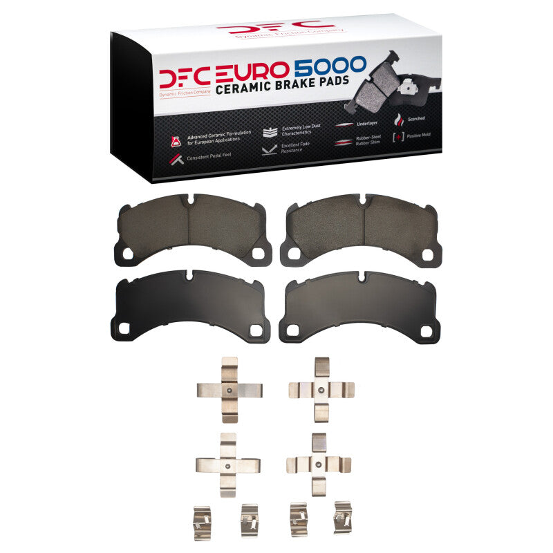 DFC 1600-1452-01 - DFC1600-1452-01 - DFC 11-23 Porsche Macan Front Euro 5000 Ceramic Brake Pads and Hardware Kit - Shipped in Europe - Tuningsupply.com