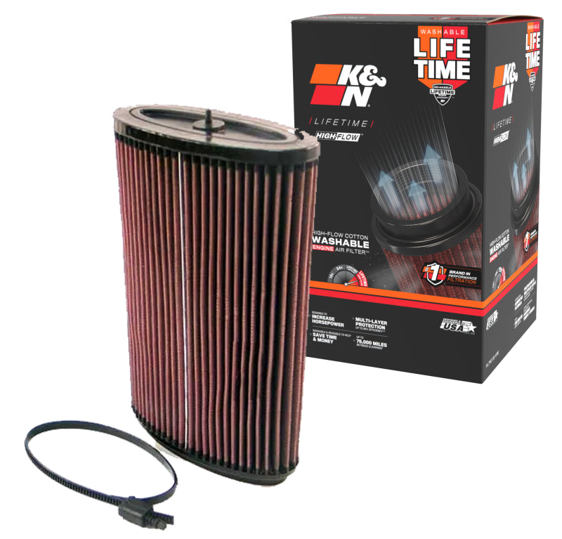 K&N Engineering E-2295 - KNNE-2295 - K&N 05-06 Porsche Boxster 2.7L-F6/3.2L-F6 Drop In Air Filter - Shipped in Europe - Tuningsupply.com