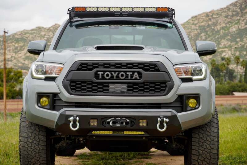 DV8 Offroad FBTT1-06 - DVEFBTT1-06 - DV8 16-23 Toyota Tacoma Center Mount Winch Front Bumper - Shipped in Europe - Tuningsupply.com