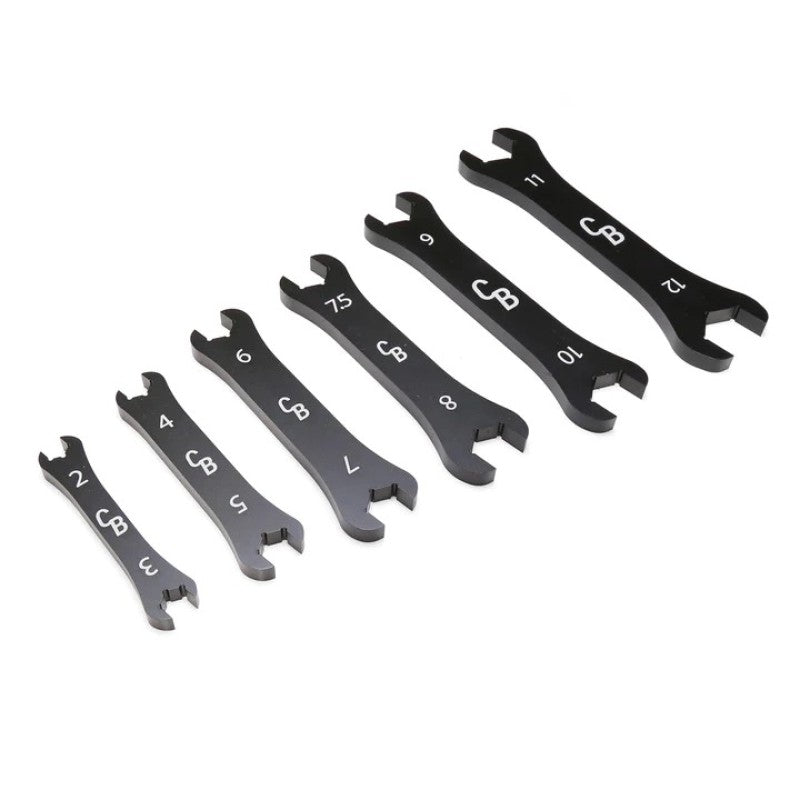 Chase Bays CB-ANWRENCHSET - CHBCB-ANWRENCHSET - Chase Bays Billet Aluminum AN Wrench Set (12 Size Set) - Shipped in Europe - Tuningsupply.com