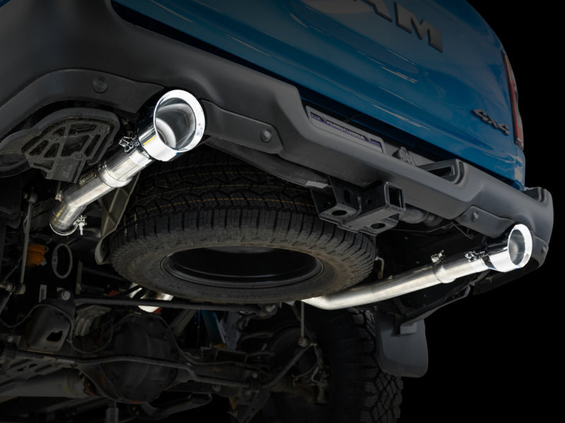 AWE Tuning 3015-32005 - AWE3015-32005 - AWE Tuning 19-21 RAM 1500 5.7L (w/Cutouts) 0FG Dual Rear Exit Cat-Back Exhaust - Chrome Silver Tips - Shipped in Europe - Tuningsupply.com