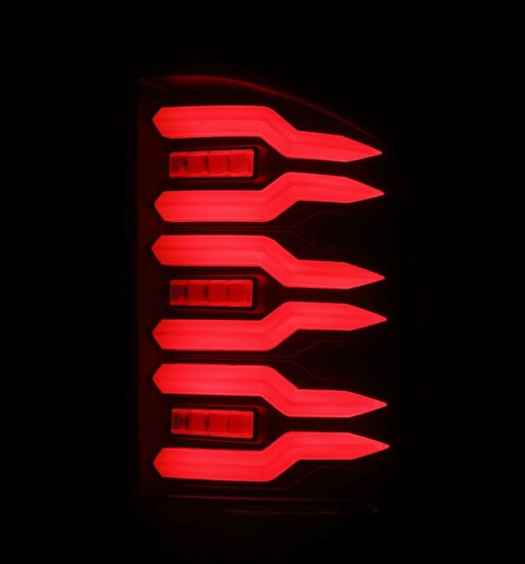 AlphaRex 620080 - ARX620080 - AlphaRex 07-14 Chevrolet Silverado 1500/2500HD/3500HD Luxx-Series LED Tail Lights Blk w/Smoked Lens - Shipped in Europe - Tuningsupply.com