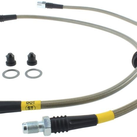 Stoptech 950.34017 - STO950.34017 - StopTech 08-13 Mini Cooper / 11-14 Mini Countryman Stainless Steel Front Brake Lines - Shipped in Europe - Tuningsupply.com
