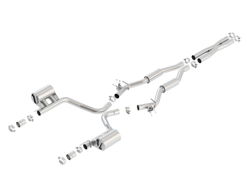 Borla 140677 - BOR140677 - Borla 15-16 Dodge Challenger SRT 392 S-Type Catback Exhaust Single Split Rear Exit (No Tip) - Shipped in Europe - Tuningsupply.com