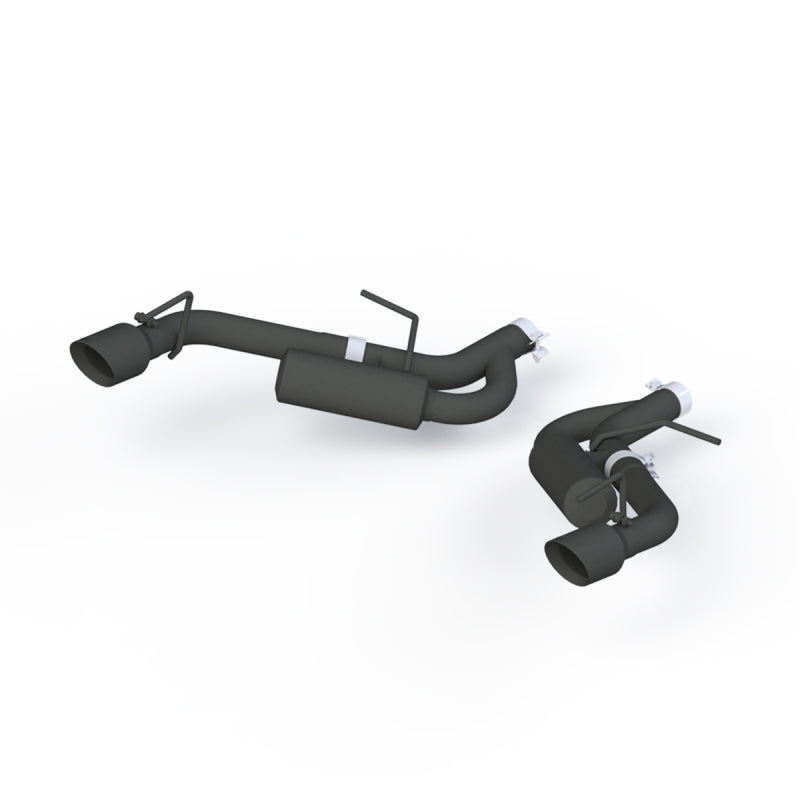 MBRP PS7038BLK - MBRPS7038BLK - MBRP 16-19 Chevrolet Camaro 2.5in Black Coated Non NPP Axle Back Exhaust System - 4in Dual Wall Tips - Shipped in Europe - Tuningsupply.com