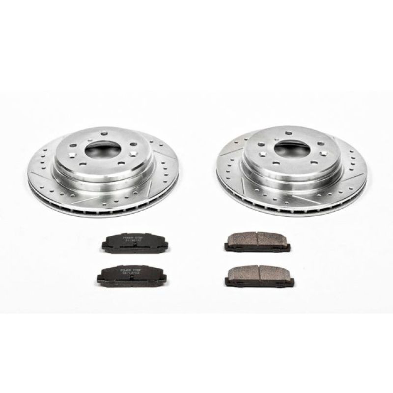 PowerStop K472 - PSBK472 - Power Stop 86-91 Mazda RX-7 Rear Z23 Evolution Sport Brake Kit - Shipped in Europe - Tuningsupply.com