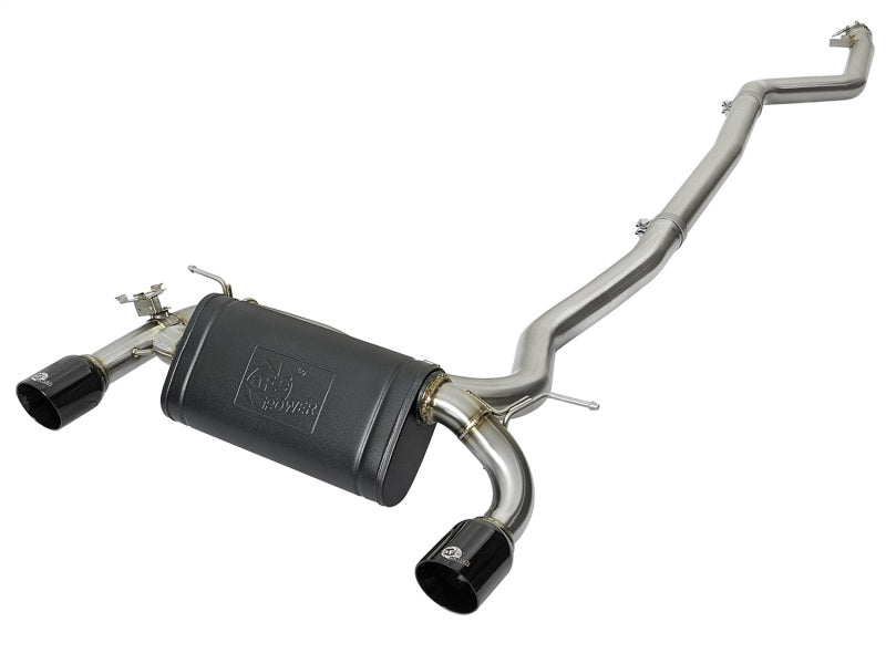 aFe 49-36334-B - AFE49-36334-B - aFe MACHForce XP Exhausts Cat-Back SS 16-17 BMW 340i/iX 440i/iX (F3X) L6-3.0L (B58) w/Black Tips - Shipped in Europe - Tuningsupply.com
