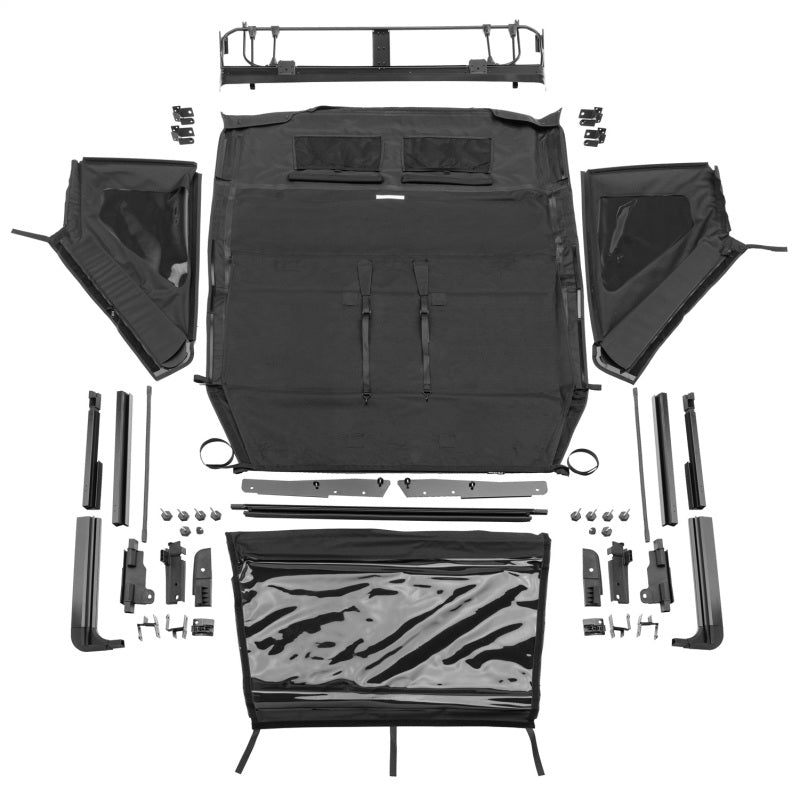 Rampage - RAM139435 - Rampage 2018-2021 Jeep Wrangler JL 4-Door Trailview Fastback - Black Diamond - Shipped in Europe - Tuningsupply.com