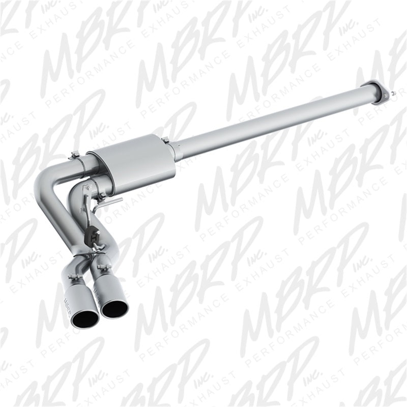 MBRP PS5260409 - MBRPS5260409 - MBRP 15-16 Ford F-150 2.7L/3.5L/5.0L 3in Cat Back Single Side Pre-Axle Dual Exit T409 - Shipped in Europe - Tuningsupply.com