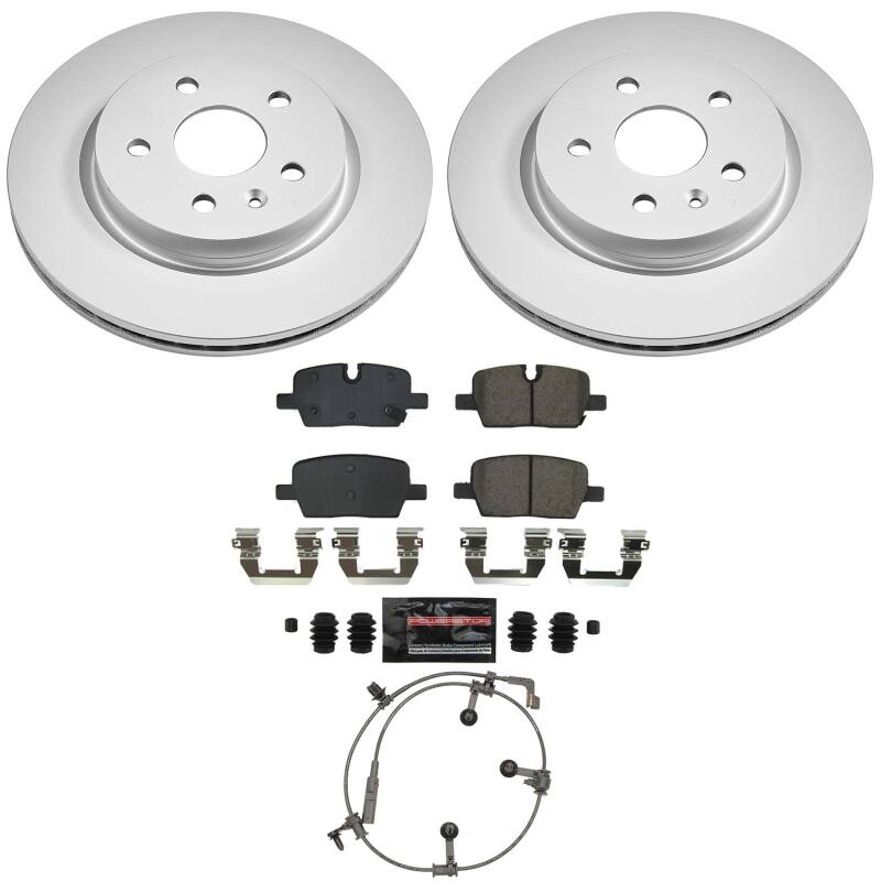 PowerStop CPK9300-23 - PSBCPK9300-23 - Power Stop 20-25 Cadillac CT5 Rear Z23 Coated Brake Kit - Shipped in Europe - Tuningsupply.com