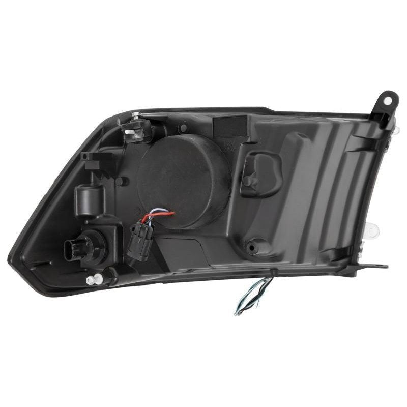 ANZO 111404 - ANZ111404 - ANZO 09-18 Dodge Ram 1500 Plank Style Projector Headlights Black w/ Halo - Shipped in Europe - Tuningsupply.com