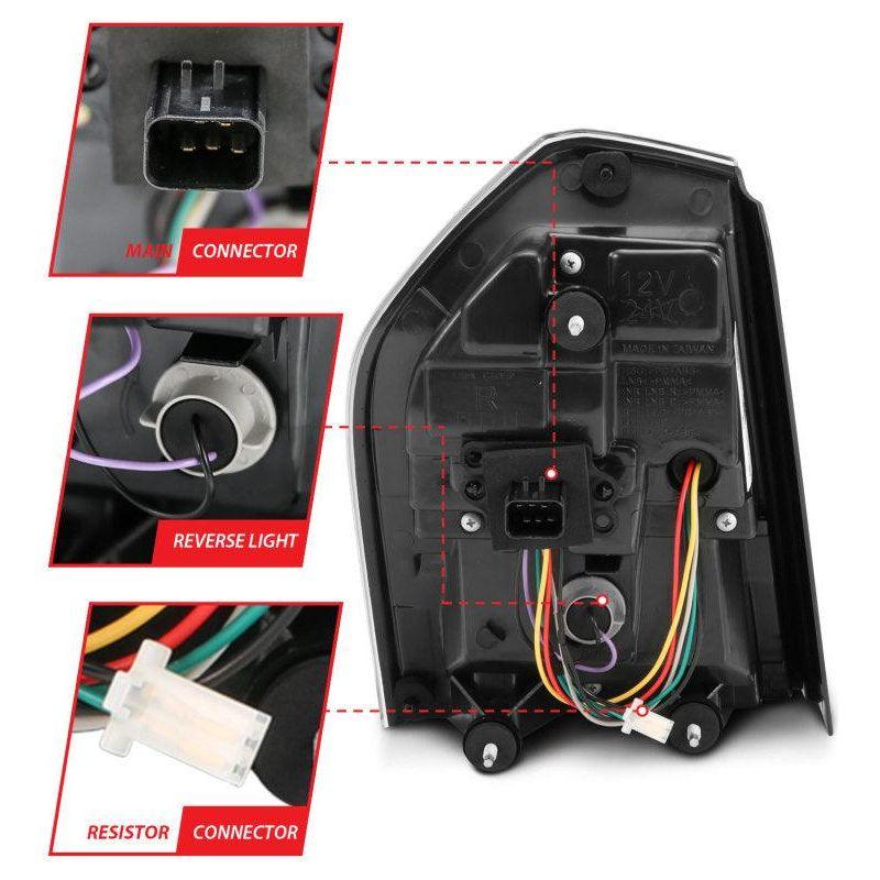 ANZO 321343 - ANZ321343 - ANZO 11-14 Chrysler 300 LED Taillights Black w/ Sequential - Shipped in Europe - Tuningsupply.com